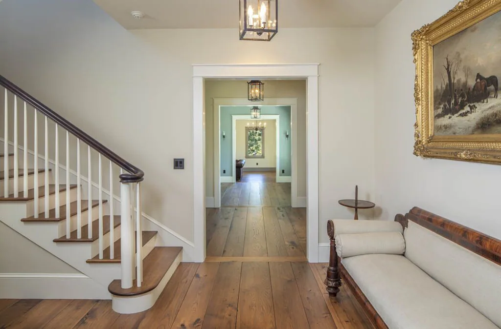 The newly built house offers the most current and greatest features.