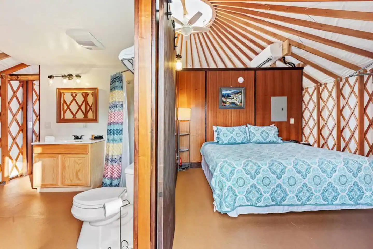 Private shower and bathroom located just next to the sleeping room.