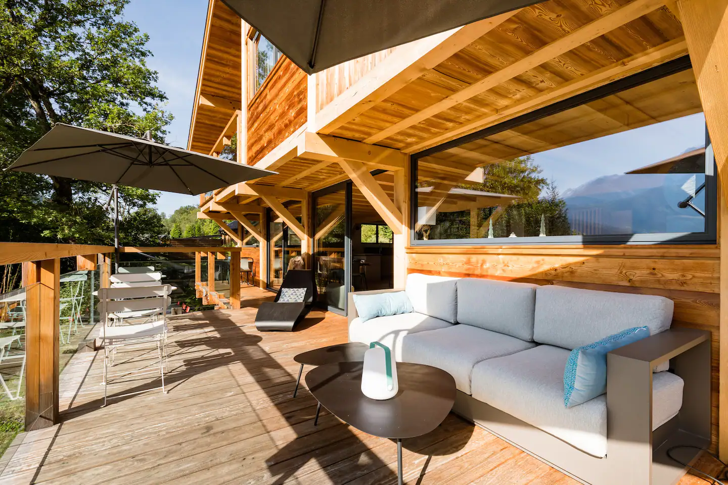 Terrace adjoining the large living room