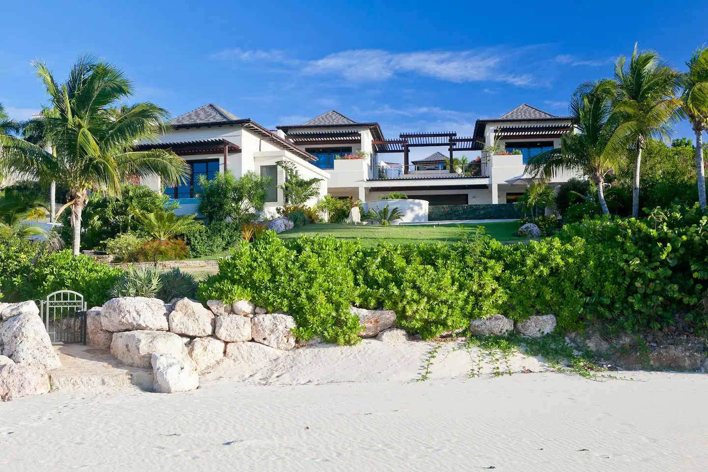 View of Main House from beach.