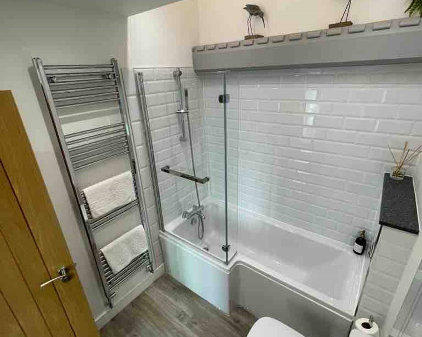 Relax in the tub or shower.