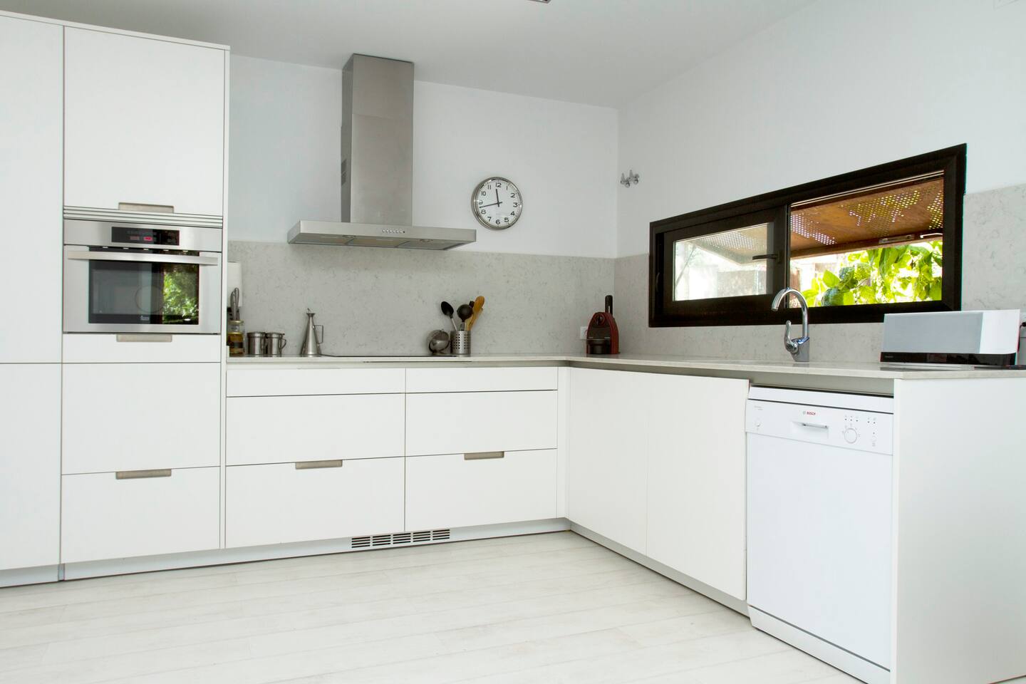 Big room with kitchen space.