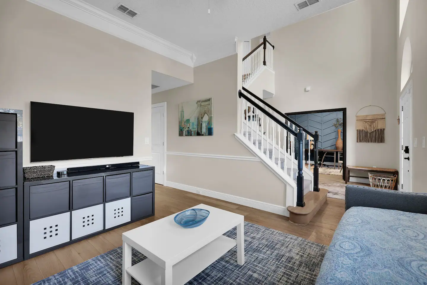 Second living room with sofa bed.