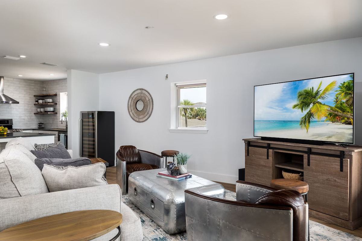Open concept floor plan